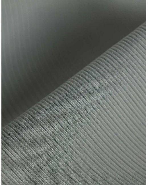 ASOS Gray Textured Triangle Neck Scarf for men