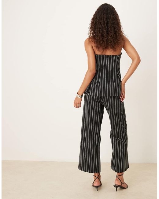 ASOS Natural Tailored Kick Flare Trousers Co-ord