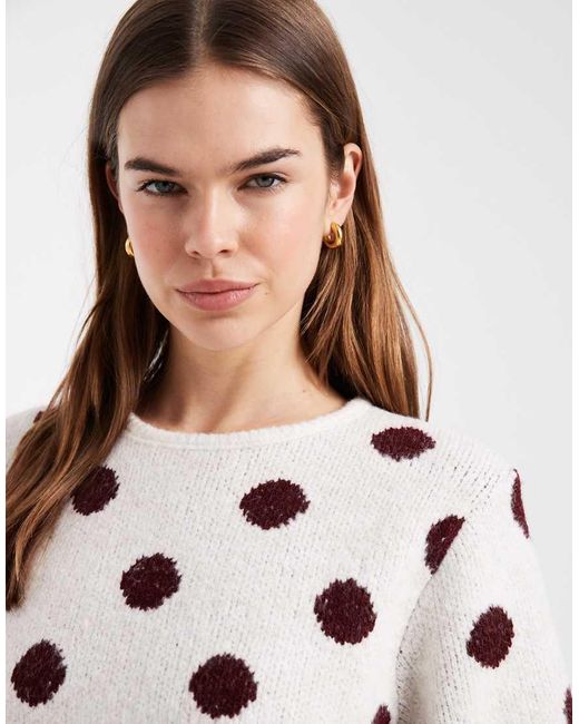 ASOS White Knitted Jumper