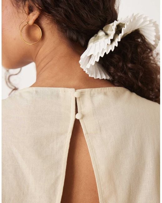 ASOS Natural – zweilagiger playsuit