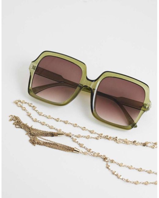 ASOS Natural Wraparound Necklace With Tassel Detail