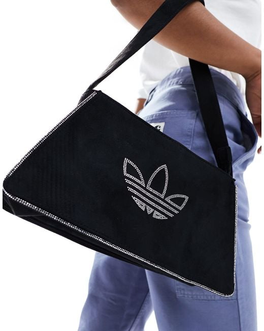 Adidas Originals White Diamante Shoulder Bag