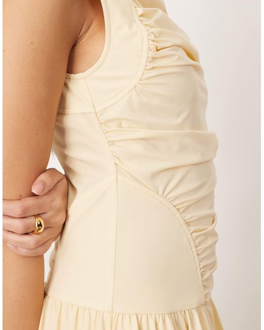 ARRANGE Natural – midikleid aus popeline