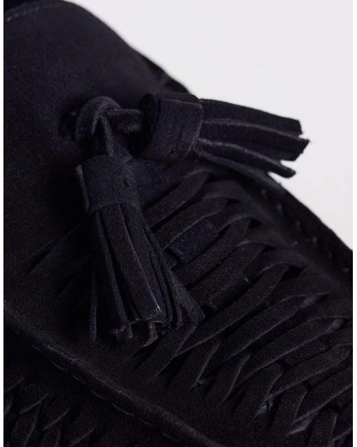 ASOS Blue Woven Tassel Loafers for men