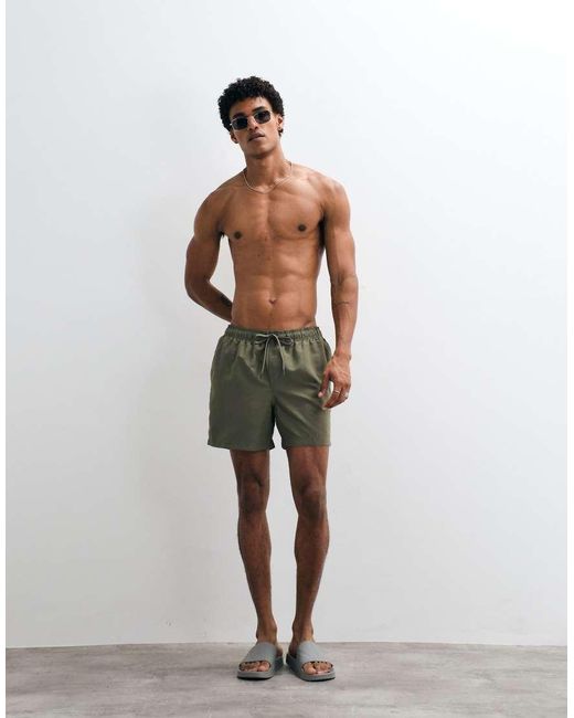 Jack & Jones Natural Mid Length Swim Shorts for men