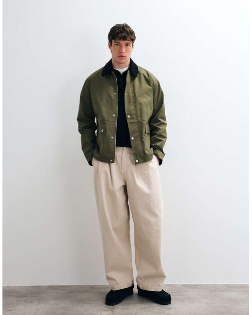 ASOS Green Oversized Barn Jacket for men