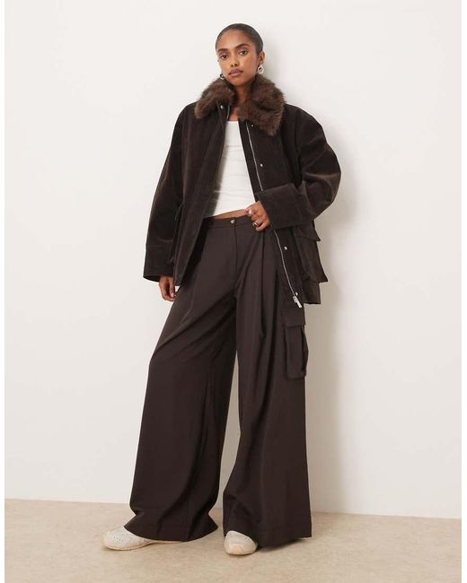 Parka di Mango in Brown