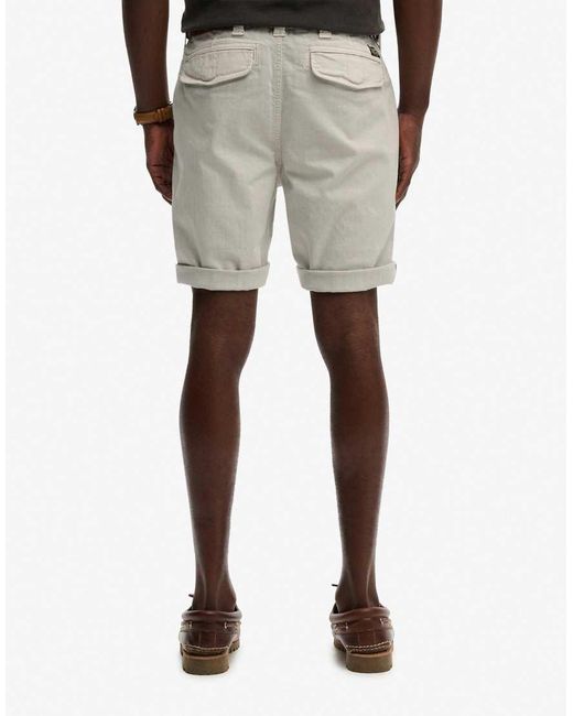 Superdry Black Utility Chino Shorts for men