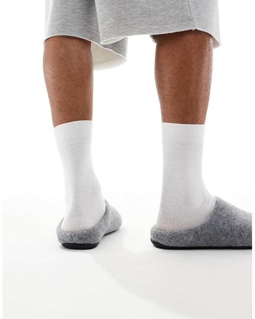 ASOS White Mule Slippers for men