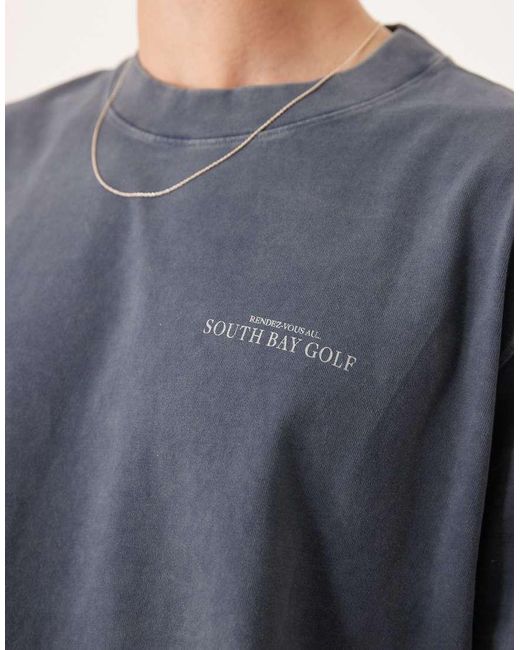 Camiseta Extragrande De Manga Corta Con Estampado Gráfico Vintage En La Espalda De Abercrombie & Fitch de hombre de color Gray