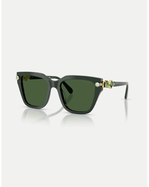 Lunettes Swarovski en coloris Green