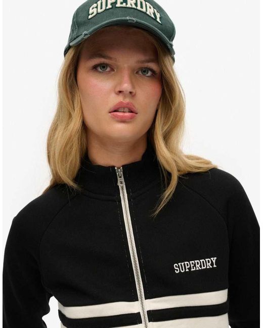 Superdry Blue Athletic Essentials Zip Through Track Jacket