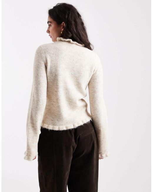 Pieces White – strickpullover
