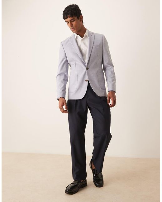 ASOS Blue Skinny Blazer for men