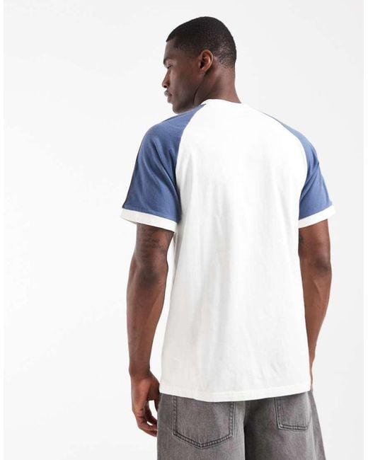 Adidas Originals White Raglan T-shirt for men