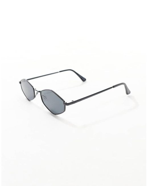 Gafas De Sol Negras Hexagonales Con Lentes Ahumadas Para Festivales De ASOS de hombre de color Brown