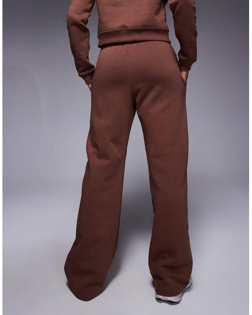 Nike Purple Script Logo Straight Leg joggers