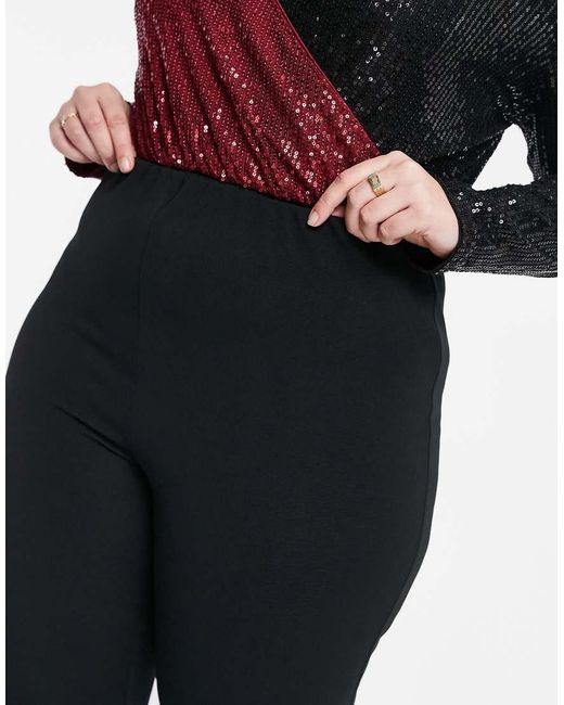 Yours Blue Ribbed Bootcut Trouser