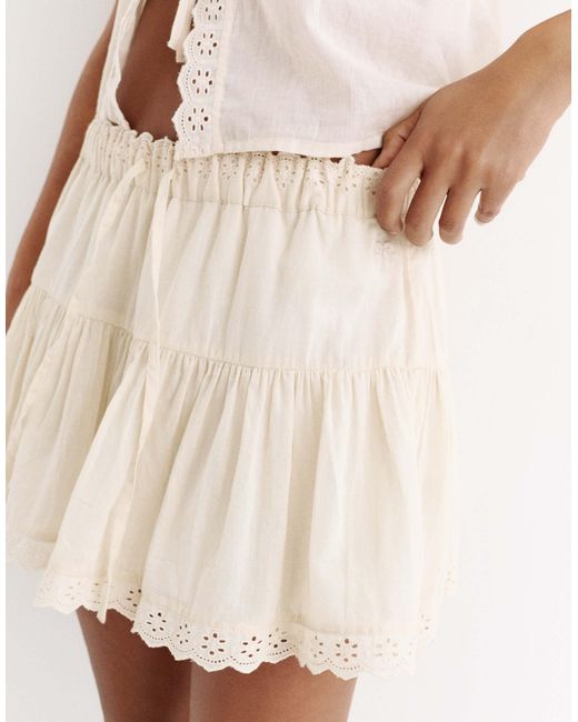 Pull&Bear Natural – rustic – minirock