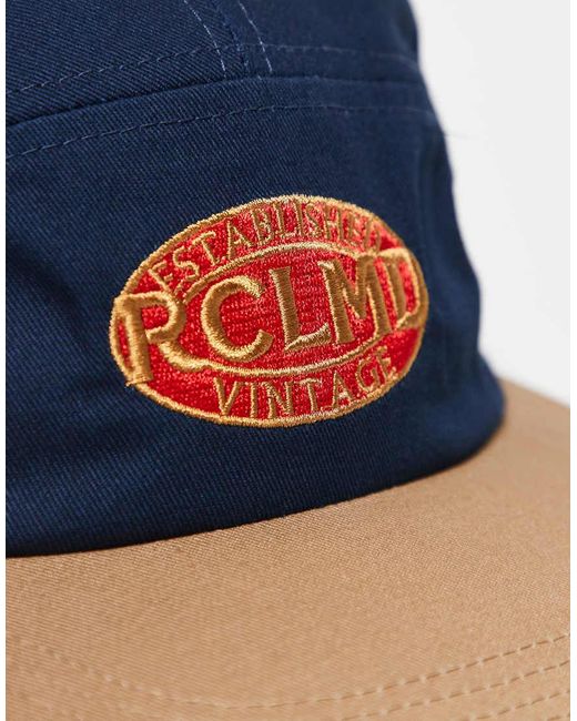 Reclaimed Vintage Blue Unisex Trucker Cap With Branding