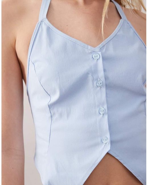 Collusion Blue Bengaline Waistcoat