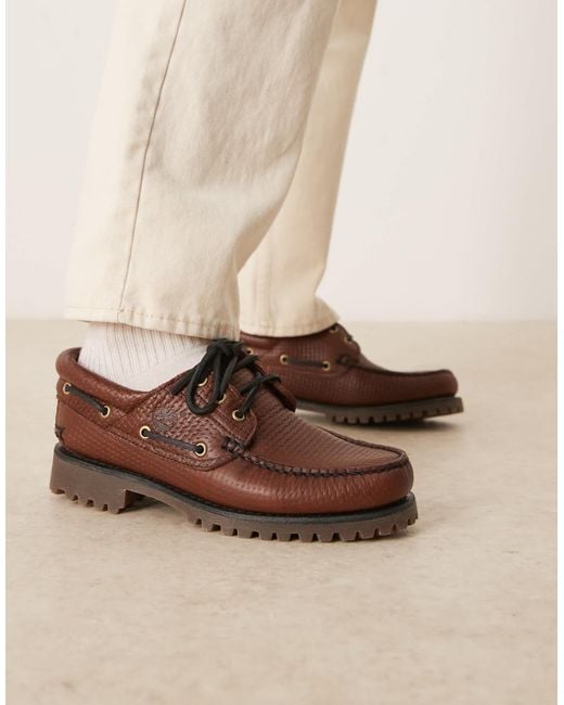 Timberland Natural Authentic 3-eye Classic Boat Shoes for men