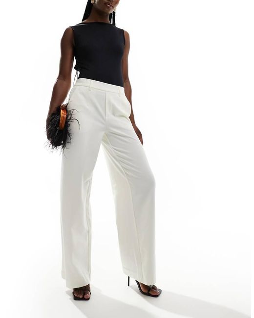 Object White Tailored Wide Leg Pants