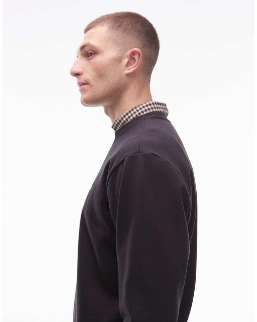 Vans Black Left Chest Logo Regular Fit Sweatshirt for men