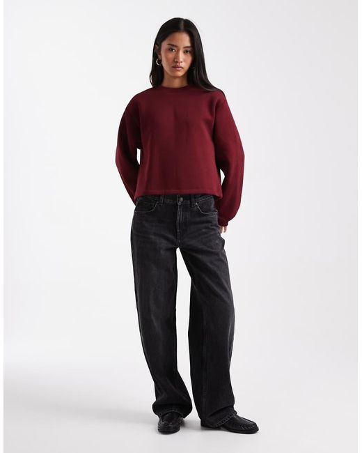 Miss Selfridge Red Bow Back Sweatshirt