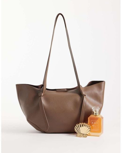 ASOS White Mini Scoop Pinched Tote