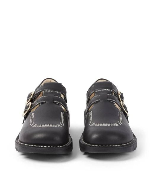Kickers Black Kick Hi T-Bar Goldie Shoes