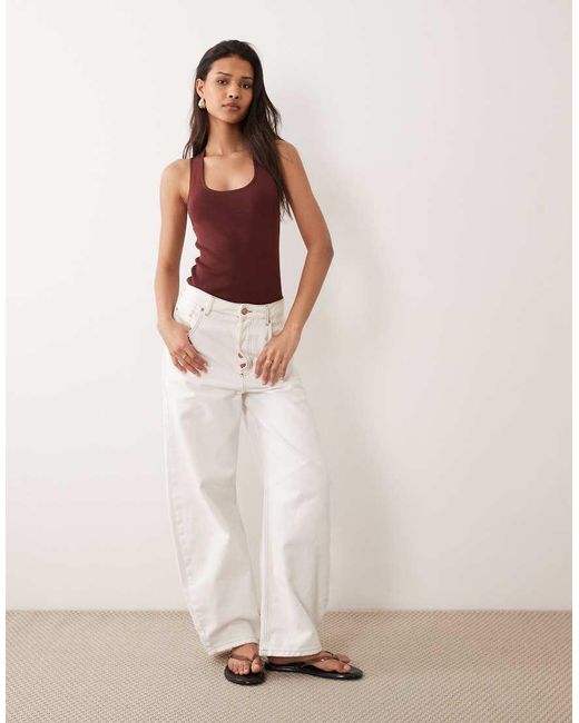 ASOS Brown Compact Cross-back Cami