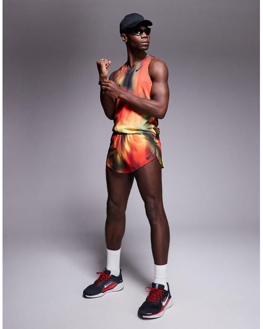 Nike Red Aeroswift Dri-fit Shorts for men