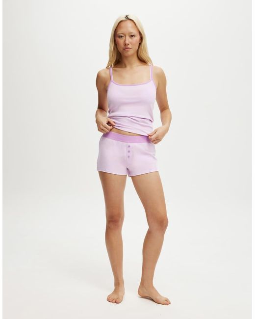 Cotton On White Peached Jersey Boyshort