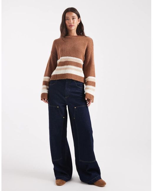 ASOS Blue Relaxed Knit Jumper
