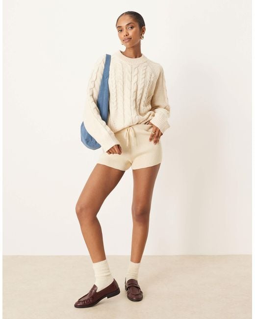 JJXX Natural Cable Knit Jumper