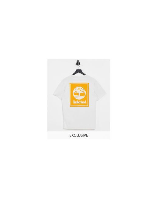 Camiseta blanco hueso back stack exclusiva en asos Timberland de hombre de  color Blanco | Lyst