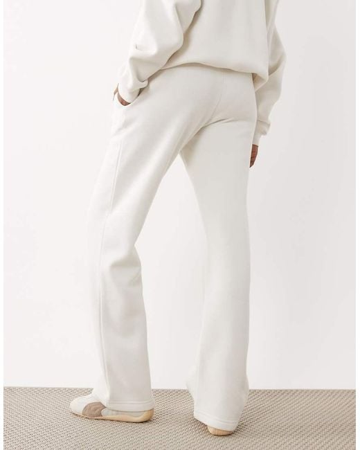Gina Tricot White Co-Ord Loose Fit Straight Leg Joggers