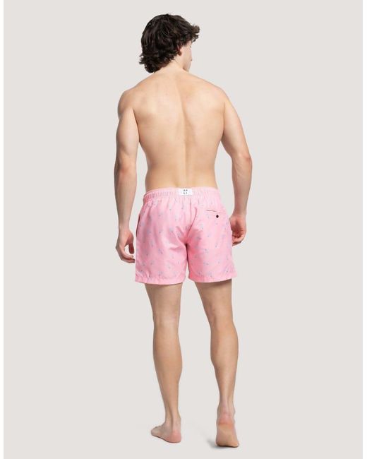 Apreslife Pink Twister Swimshorts for men