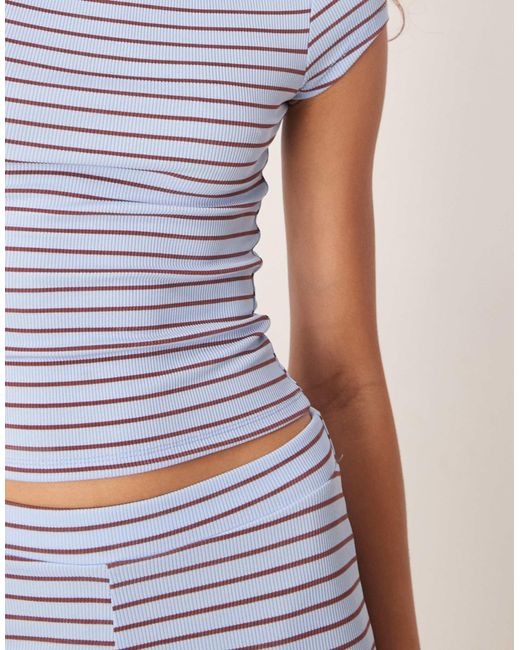 ASOS Gray Short Sleeve Raglan Tee Co-Ord