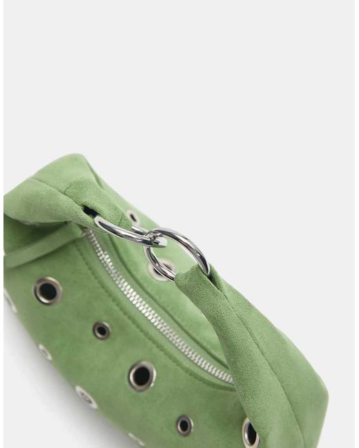Borsa A Mano Con Borchie di Pull&Bear in Green