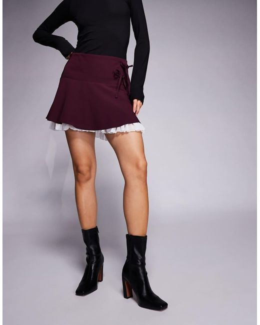 River Island Black Square Heel Stretch Boot