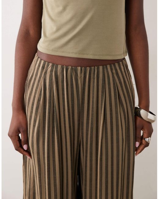 Threadbare Brown Balloon Leg Trousers