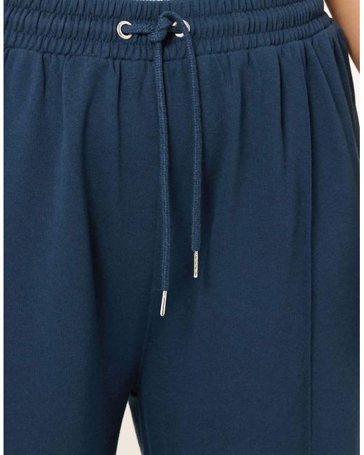 Yours Clothing Blue Wide Leg Joggers
