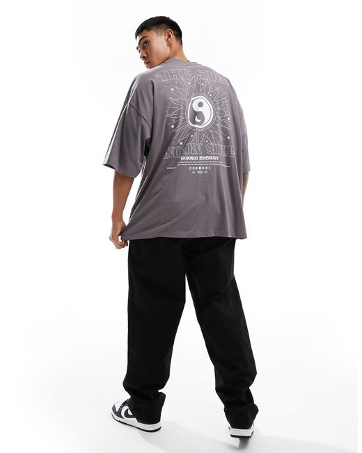 ASOS – t-shirt mit extremer oversize-passform in Gray für Herren