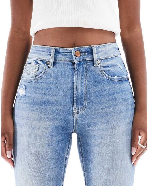 Stradivarius Blue D07 Low Rise Skinny Jean