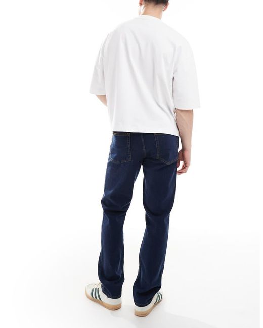 Vaqueros Añil De Corte Slim Elástico De -Azul ASOS de hombre de color Blue