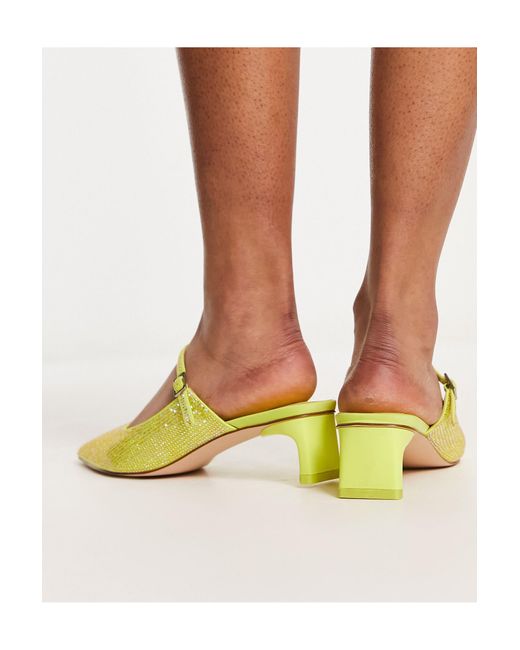 Chaussures ornementées à talon - citron vert Charles & Keith en coloris Yellow