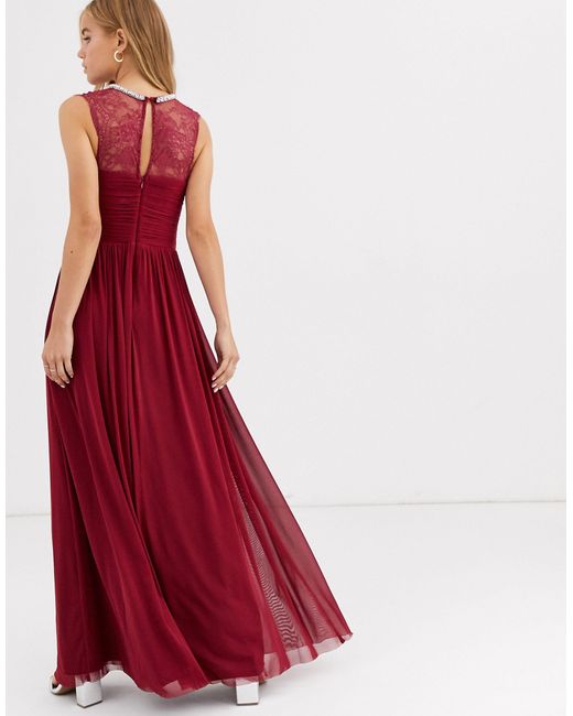 lipsy red prom dress