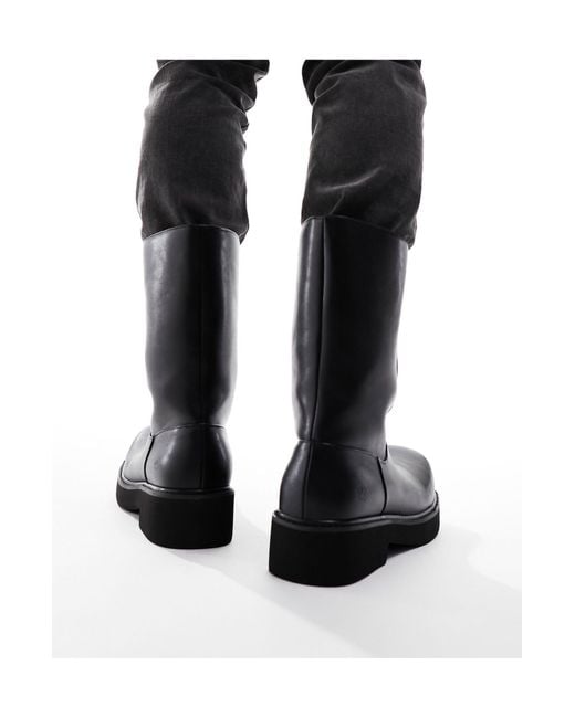 Koi Footwear Black Koi The General Oversized Tall Boots for men